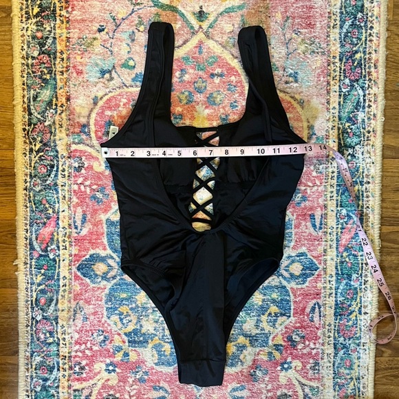The Bikini Lab Black Crisscross One-Piece Swimsuit - Picture 5 of 5